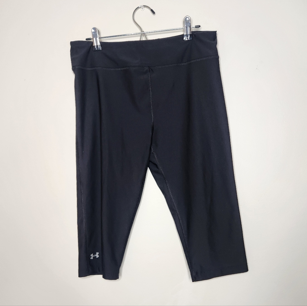 Under Armour Heatgear Black Compression Capri‎ Size Large
